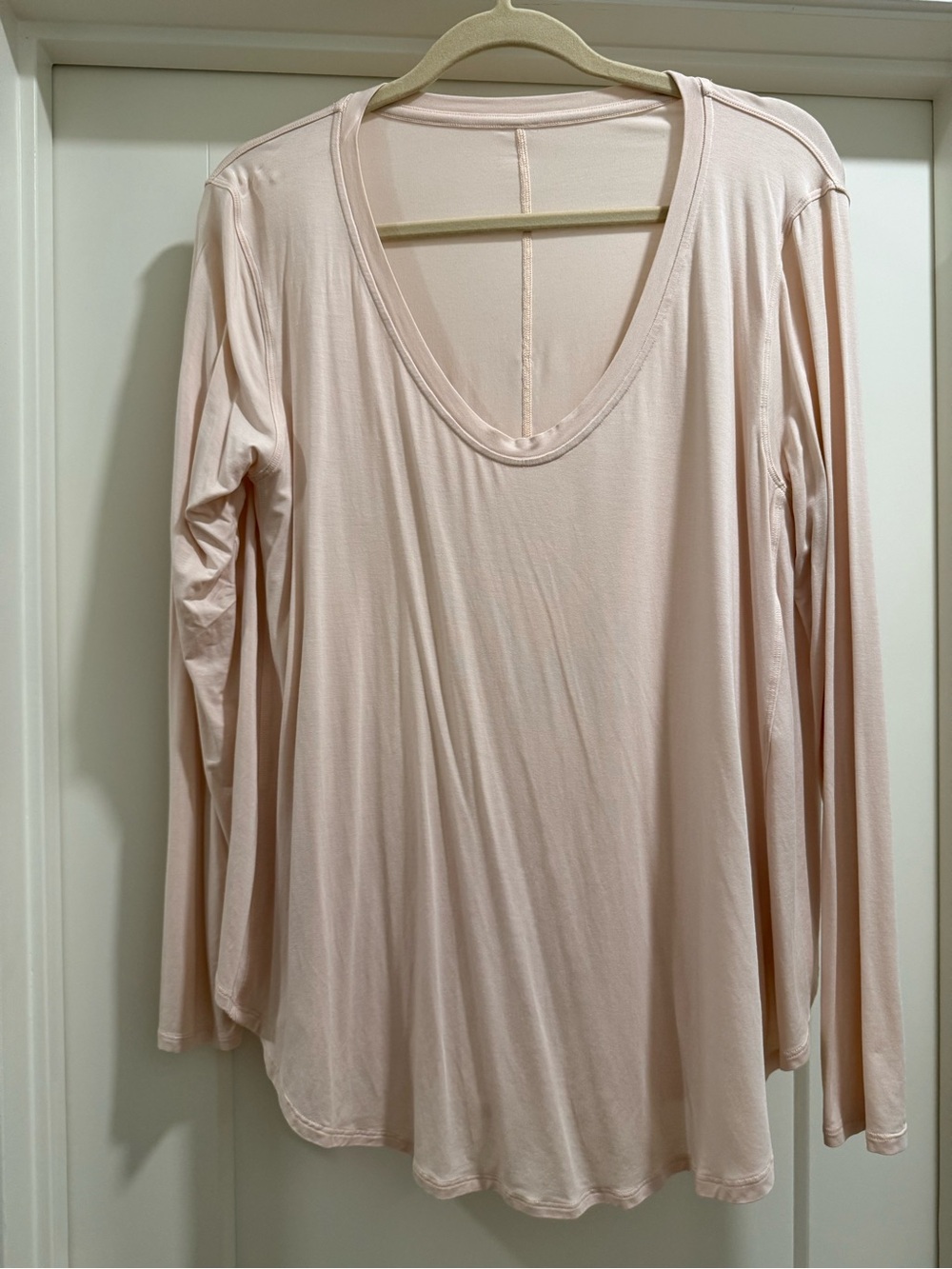 lululemon athletica Pale Blush Long-Sleeve U- Neck Tunic